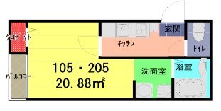 Freesia court（フリージアコート）の間取り画像