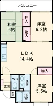 ステイウイズKの間取り画像