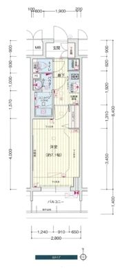 プレサンス桜通ベルノの間取り画像