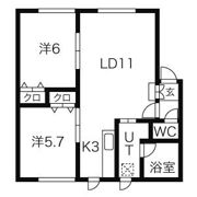 ソレアード新琴似の間取り画像
