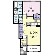 アンリーヴェの間取り画像