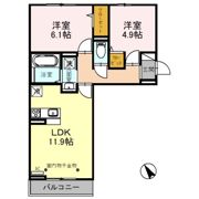 プランドール蒲生南町Ⅱの間取り画像