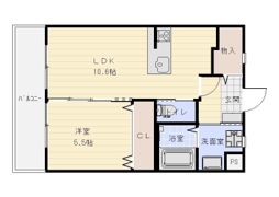 カフェ プレッシオンの間取り画像