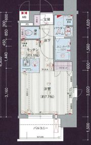 プレサンス名古屋STATIONアライブの間取り画像
