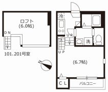 ハーモニーテラス西野町の間取り画像