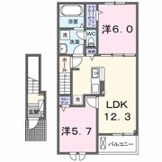 フルールⅠの間取り画像