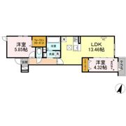 セレスティア瑞江Ⅱの間取り画像