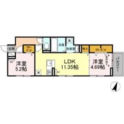 セレスティア瑞江Ⅱの間取り画像