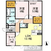 プレジオあくら B棟の間取り画像