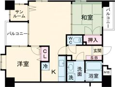 ワコーレシエラ神戸の間取り画像