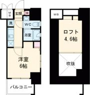 エステムコート神戸県庁前IVグランディオの間取り画像