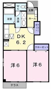 ボンヌ・シャンスⅢの間取り画像