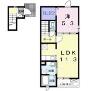 ジェイ・ジェイ（J・J）1の間取り画像