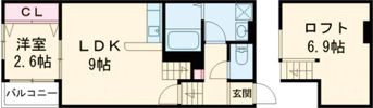 ポラリス県庁東の間取り画像