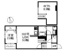ポラリス県庁東の間取り画像