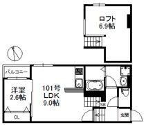 ポラリス県庁東の間取り画像