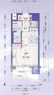 プレサンス名古屋駅前の間取り画像