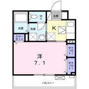ラフィネ堀之内の間取り画像