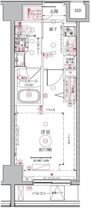 クレヴィスタ押上の間取り画像