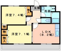 ヴィラクレールの間取り画像