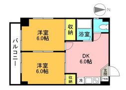 寿ハイツの間取り画像