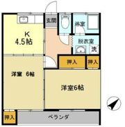 かつきハイツの間取り画像