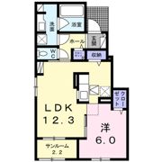 ロジュマン ココティエⅢの間取り画像