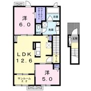 ロジュマン ココティエⅢの間取り画像