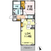 J-Room☆妃 Ⅵ番館 柳町の間取り画像