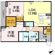 D-room沖野上の間取り画像