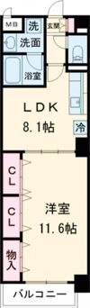ディアコート新発田の間取り画像