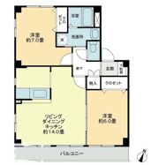 フォブール世俵 Bの間取り画像