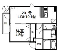 グランヒル箱崎の間取り画像