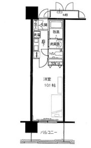 レジディア三宮東の間取り画像