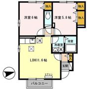 ピソ マロニエ Aの間取り画像