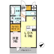 メルベーユの間取り画像