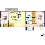 ディーシャンブル大黒田Ⅱの間取り画像