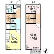 リースランド福島 A棟の間取り画像