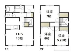 国富戸建貸家(619-4-3)の間取り画像