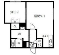 ディアコート51の間取り画像