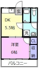 コーポ蔵付の間取り画像