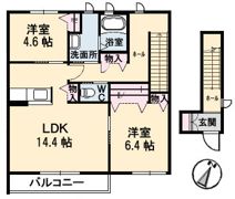 カーサ・ヴェルデ A棟の間取り画像