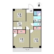 コーポサンライズモリの間取り画像