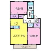 メープルリーフ Aの間取り画像