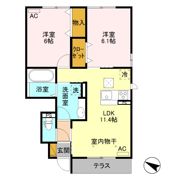グランプレジール Bの間取り画像