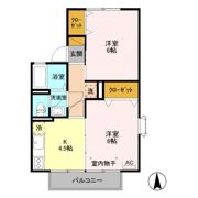 第3明清ハイツ Bの間取り画像