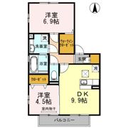 メゾンドソレイユ 弐番館の間取り画像