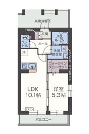 クレール伏見の間取り画像
