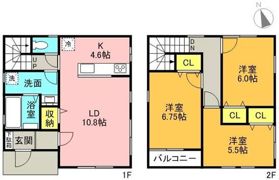 アンソレイエ松葉Aの間取り画像
