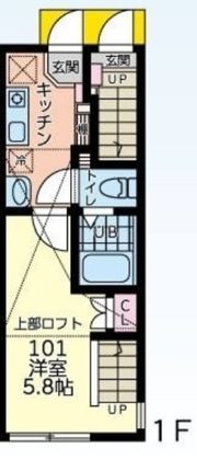 コンフォート八王子の間取り画像